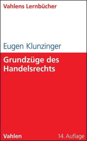 Grundzüge des Handelsrechts de Eugen Klunzinger