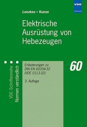 Elektrische Ausrüstung von Hebezeugen de Dieter Lenzkes