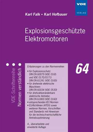 Explosionsgeschützte Elektromotoren de Karl Falk