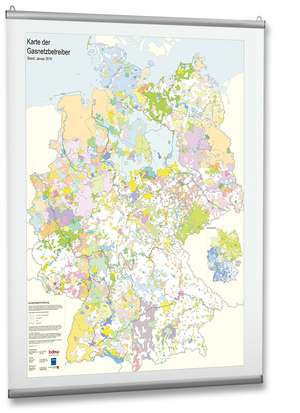 Karte der Gasnetzbetreiber 2019