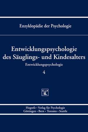 Entwicklungspsychologie des Säuglings- u. Kindesalters de Marcus Hasselhorn