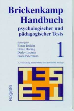 Handbuch psychologischer und pädagogischer Tests 1 de Elmar Brähler