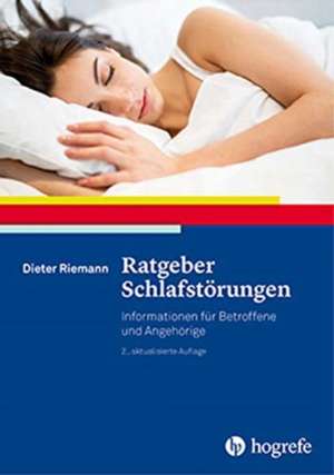 Ratgeber Schlafstörungen de Dieter Riemann