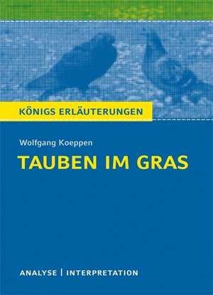 Tauben im Gras. Textanalyse und Interpretation de Wolfgang Koeppen