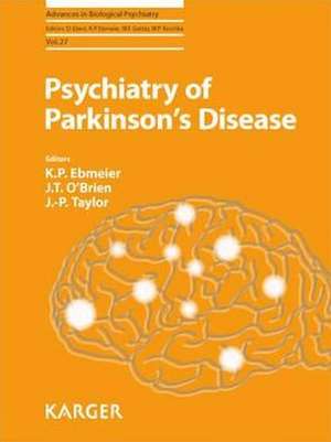 Psychiatry of Parkinson's Disease de K. P. Ebmeier