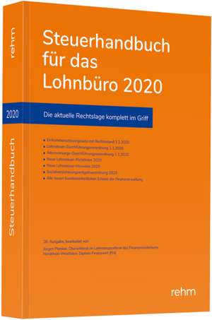 Steuerhandbuch für das Lohnbüro 2020 de Jürgen Plenker