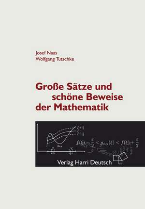 Große Sätze und schöne Beweise der Mathematik de Josef Naas