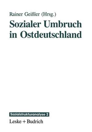 Sozialer Umbruch in Ostdeutschland de Rainer Geißler