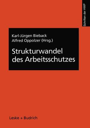 Strukturwandel des Arbeitsschutzes de Karl-Jürgen Bieback