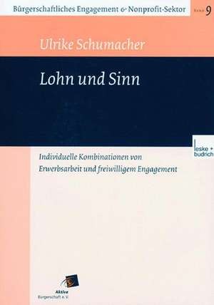 Lohn und Sinn: Individuelle Kombinationen von Erwerbsarbeit und freiwilligem Engagement de Ulrike Schumacher