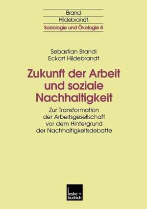 Zukunft der Arbeit und soziale Nachhaltigkeit: Zur Transformation der Arbeitsgesellschaft vor dem Hintergrund der Nachhaltigkeitsdebatte de Sebastian Brandl