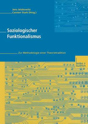 Soziologischer Funktionalismus: Zur Methodologie einer Theorietradition de Jens Jetzkowitz