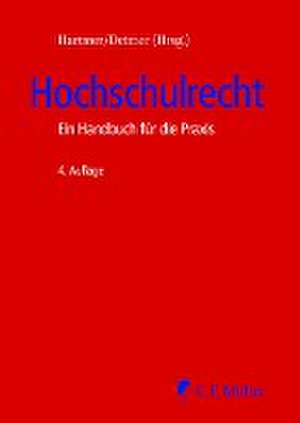 Hochschulrecht de Michael Hartmer