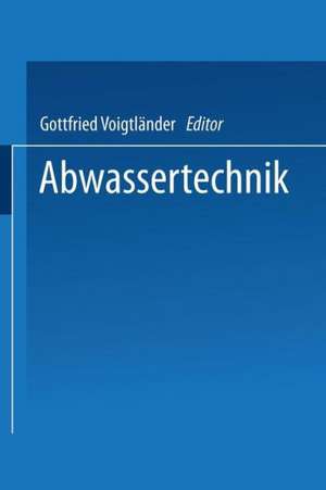 Abwassertechnik de Gottfried Voigtländer