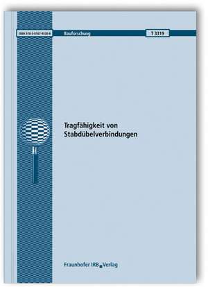 Tragfähigkeit von Stabdübelverbindungen. de H. J. Blaß