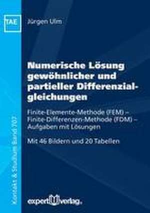 Numerische Lösung gewöhnlicher und partieller Differenzialgleichungen de Jürgen Ulm