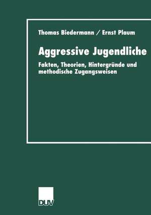 Aggressive Jugendliche: Fakten, Theorien, Hintergründe und methodische Zugangsweisen de Thomas Biedermann