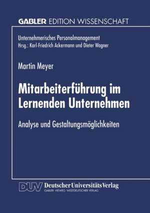 Mitarbeiterführung im Lernenden Unternehmen: Analyse und Gestaltungsmöglichkeiten de Martin Meyer