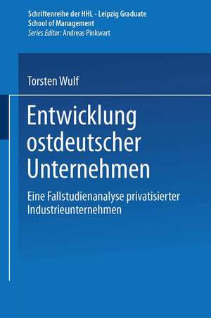 Entwicklung ostdeutscher Unternehmen: Eine Fallstudienanalyse privatisierter Industrieunternehmen de Torsten Wulf