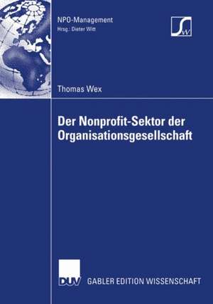 Der Nonprofit-Sektor der Organisationsgesellschaft de Thomas Wex