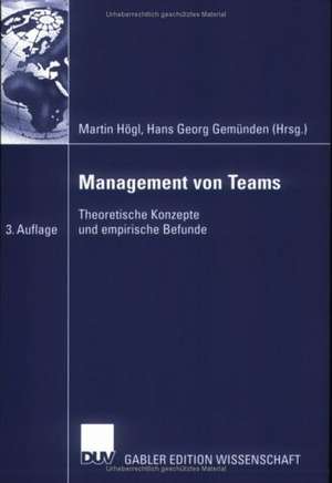 Management von Teams: Theoretische Konzepte und empirische Befunde de Martin Högl