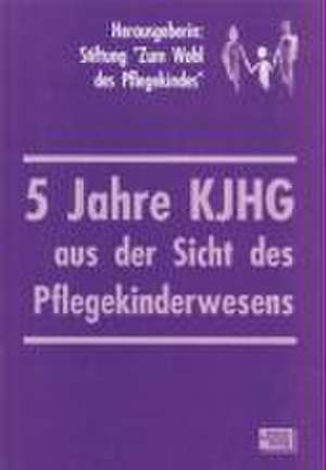 Fünf Jahre KJHG aus der Sicht des Pflegekinderwesens de Stiftung 'Zum Wohl des Pflegekindes'