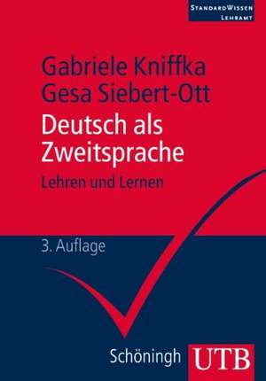 Deutsch als Zweitsprache de Gabriele Kniffka