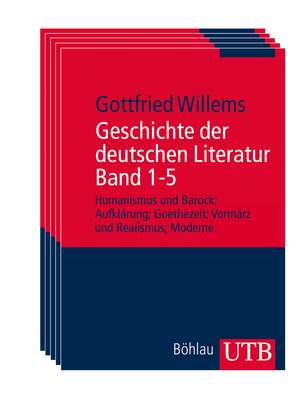 Geschichte der deutschen Literatur Band 1-5 de Gottfried Willems