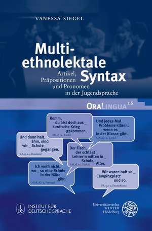 Multiethnolektale Syntax de Vanessa Siegel