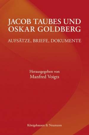 Jacob Taubes und Oskar Goldberg de Manfred Voigts