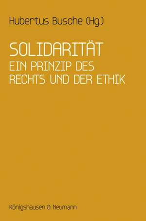 Solidarität de Hubertus Busche