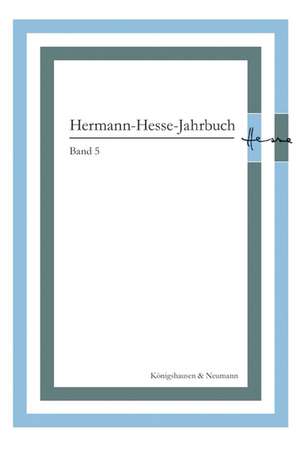 Hermann-Hesse-Jahrbuch, Band 5 de Mauro Ponzi