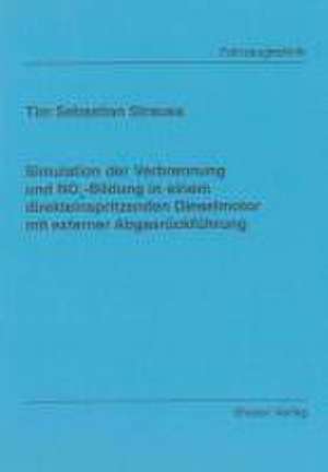 Simulation der Verbrennung und NOx-Bildung in einem direkteinspritzenden Dieselmotor mit externer Abgasrückführung de Tim S Strauss