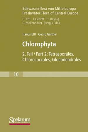 Süßwasserflora von Mitteleuropa, Bd. 10: Chlorophyta II: Tetrasporales, Chlorococcales, Gloeodendrales de Hanus Ettl