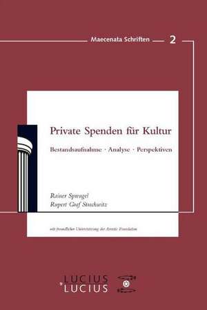 Private Spenden für Kultur de Rupert Graf Strachwitz