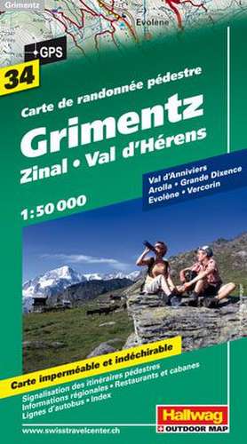 Grimentz Wanderkarte 1 : 50 000