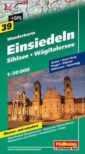 Einsiedeln, Sihlsee Wanderkarte 1 : 50 000