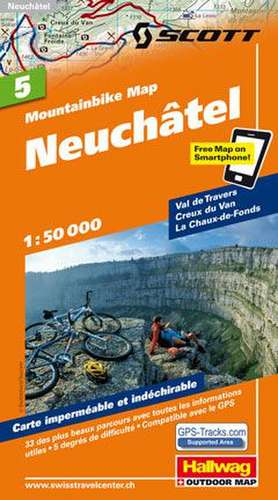 MTB-Karte 05 Neuchâtel 1:50.000