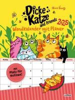 Dicke Katze and Friends - Wandkalender mit Planer 2025 de Olivia Vieweg