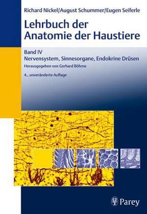 Lehrbuch der Anatomie der Haustiere Band 4 de Gerhard Böhme