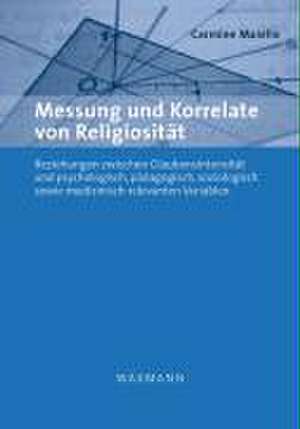 Messung und Korrelate von Religiosität de Carmine Maiello