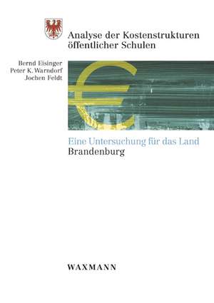 Analyse der Kostenstrukturen öffentlicher Schulen de Bernd Eisinger