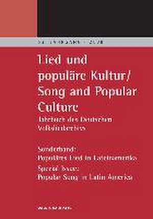 Lied und populäre Kultur - Song and Popular Culture de Max Matter