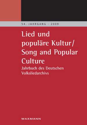 Lied und populäre Kultur - Song and Popular Culture de Max Matter