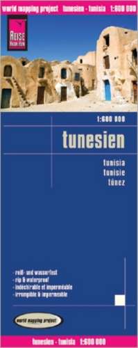 Reise Know-How Landkarte Tunesien (1:600.000) mit Djerba (1:300.000)