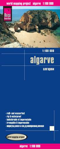 Reise Know-How Landkarte Algarve 1 : 100.000 de Reise Know-How Verlag Peter Rump