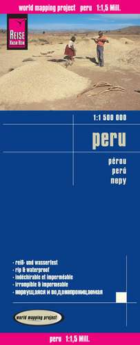 Reise Know-How Landkarte Peru 1 : 1.500.000 de Reise Know-How Verlag Peter Rump