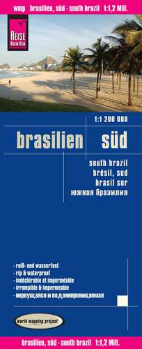 Reise Know-How Landkarte Brasilien, Süd 1 : 1.200.000 de Reise Know-How Verlag