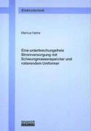 Eine unterbrechungsfreie Stromversorgung mit Schwungmassenspeicher und rotierendem Umformer de Markus Harke