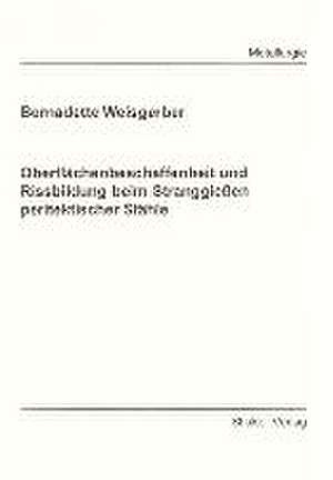 Oberflächenbeschaffenheit und Rissbildung beim Stranggießen peritektischer Stähle de Bernadette Weisgerber